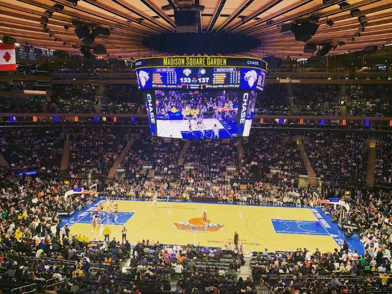 match knicks nba madison square garden